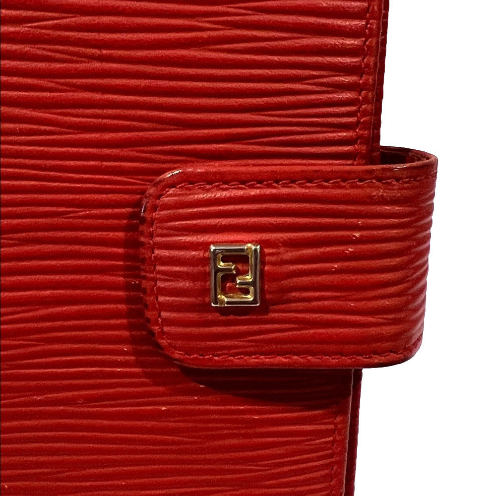 Fendi Red Leather Agenda with COA - has some marks - Picture 3 of 13
